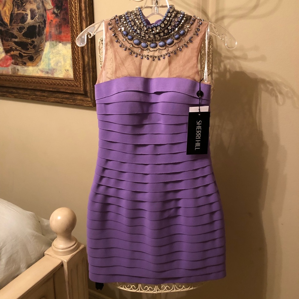 Sherri Hill 💜⭐️Formal dress with Rhinestones ⭐️